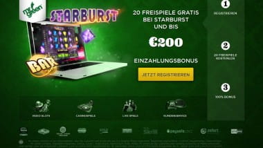 Den Matchbonus bei Mr. Green abstauben