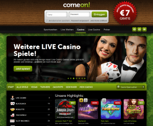 ComeOn Live Casino