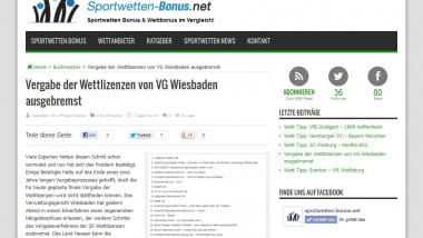 Vergabe der Sportwettenlizenzen gestoppt