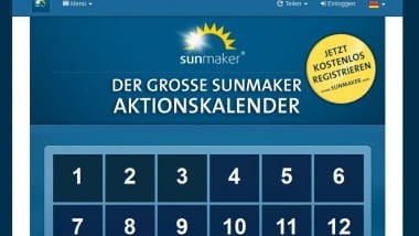 Sunmaker Kalender: Neuer Bonus jeden Tag