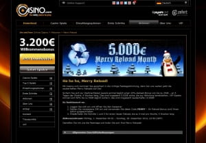 Casino.com Merry Reload