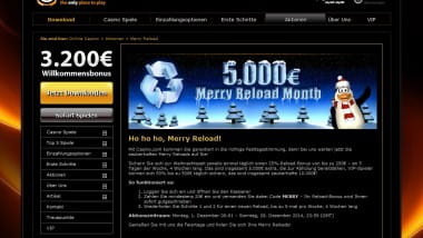 Casino.com mit Reload Boni zu Weihnachten
