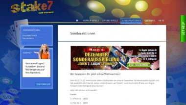 Stake7 – jeder siebte Login mit Gewinnchance