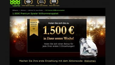 888: Mit dem Premiumbonus zum Jackpot