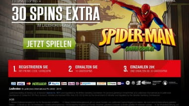 Kostenloser Spiderman Bonus im Ladbrokes Casino