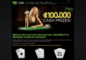 888 Casino Blackjack Cashpreis Jackpot