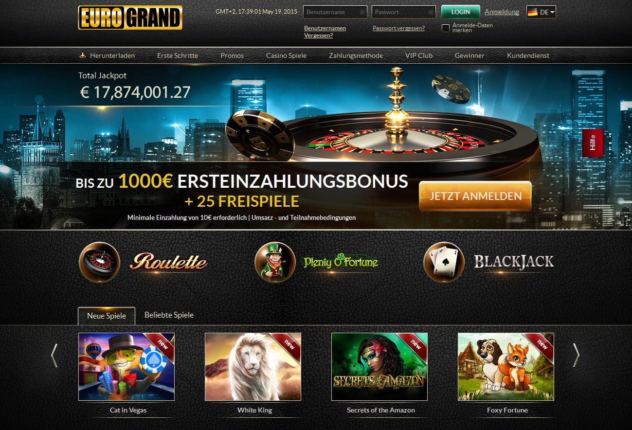 Eurogrand Casino Spiele
