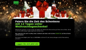 888Casino Weihnachtsgeschenke