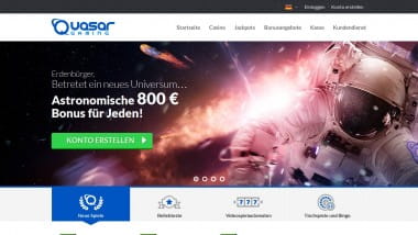 Quasar Casino erhöht Bonus auf 800 €