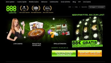 88 Euro Bonus ohne Einzahlung im 888Casino