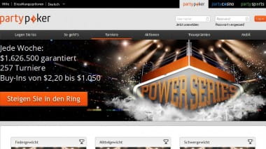 Power Series bietet Auswahl aus 257 Turnieren mit 2,2 Millionen im Preispool