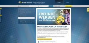 sunmaker Freunde Bonus