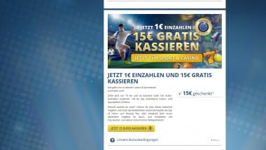 Sunmaker: 1 Euro zahlen und mit 16 Euro starten