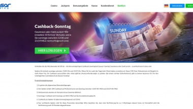 Quasar Gaming: Jeden Sonntag 10% Cashback sichern