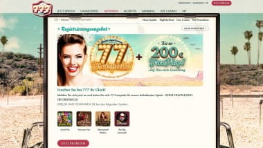 777 Casino: 77 Euro Bonus ohne Einzahlung holen