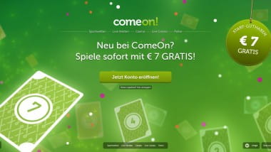 ComeOn Casino: 7 Euro gratis ohne Einzahlung sichern