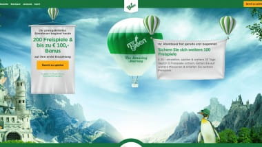 Mr Green: 100 Euro Bonus und 200 Freispiele sichern