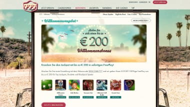 777 Casino: 100% Freeplay bis zu 200 Euro