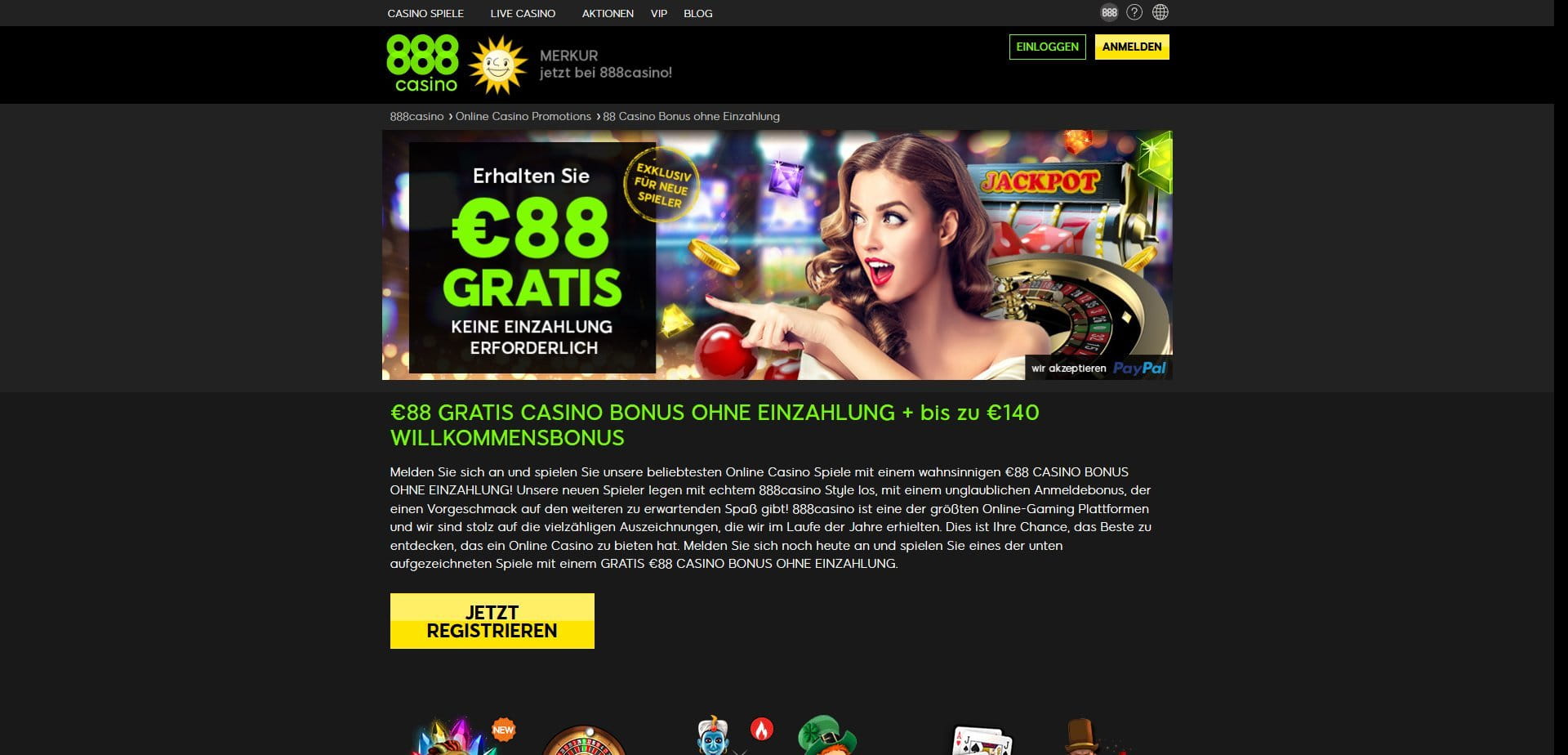 888 Casino 88 Euro