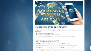 Sunmaker Casino: Bonusangebote per Whatsapp erhalten