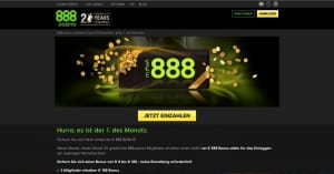 888 Casino Monatsersten Aktion