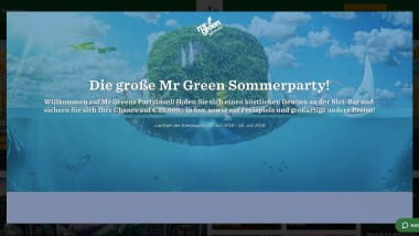 Mr. Green Casino: Preis-Spektakel bei der großen Sommerparty
