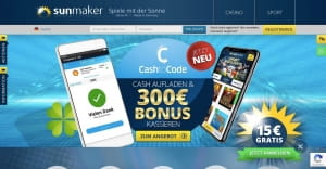 Sunmaker CashtoCode Aktion