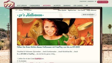 777 Casino: 9.000 Euro Freeplay beim Halloween-Freeplay schnappen