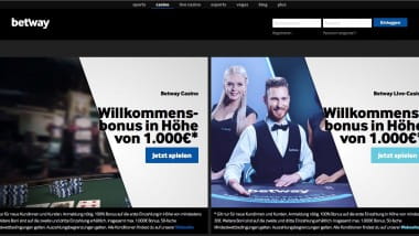 Betway Casino: Preise im Live-Prämien Club sichern