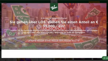 Mr Green Casino: Bei Monopoly Live Anteil an 35.000 Euro sichern