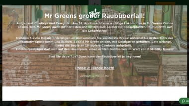 Mr Green Casino: 1-Kilo-Goldbarren gewinnen