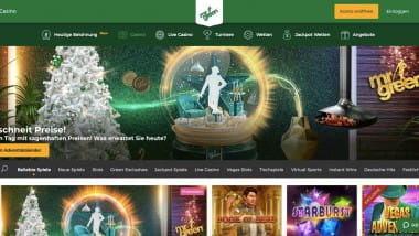 Mr Green Casino: 14.000 Euro Preispool beim Weihnachtsbonus