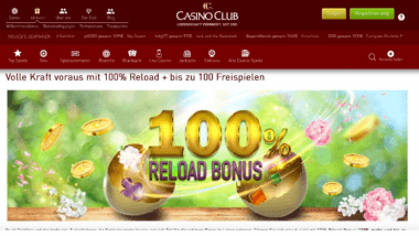 CasinoClub: Kontostand mit dem April Reload verdoppeln