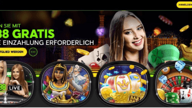 888Casino: Ohne Einzahlung einen Bonus von 88 Euro ergattern