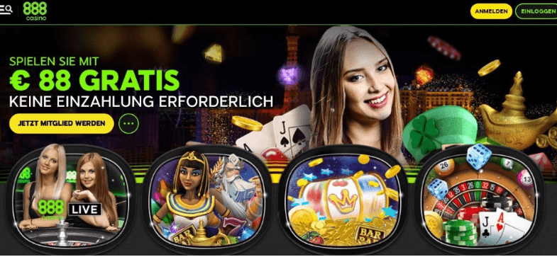 888Casino Bonus ohne Einzahlung