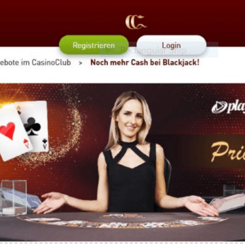 CasinoClub: Bei Blackjack von Playtech gibt es Extra-Gewinne