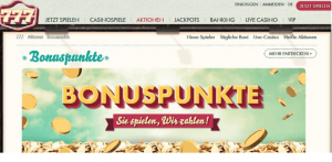 777 Casino Bonuspunkte.