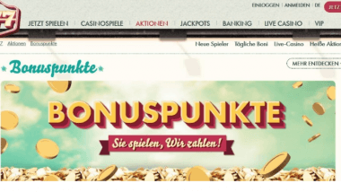 777 Casino: Mit jedem Spiel Bonuspunkte sammeln